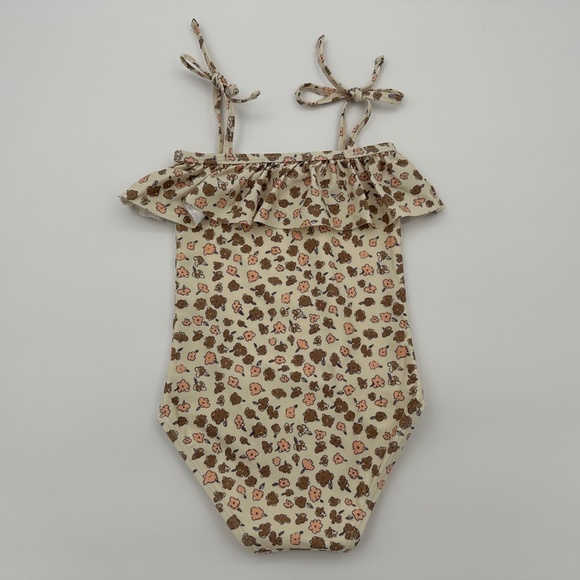 New Rylee + Cru Floral Ruffle Swim Suit - Picture 3 of 3